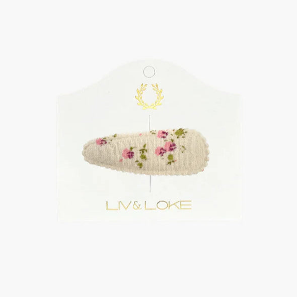 ILSE HÅRSPÄNNE - Vintage floral, Rosa - Liv & Loke