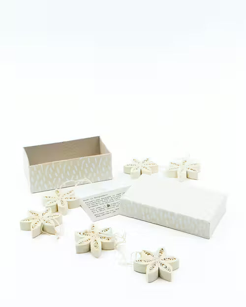 QUILLED MINI Julhänge, 6-pack - Afroart