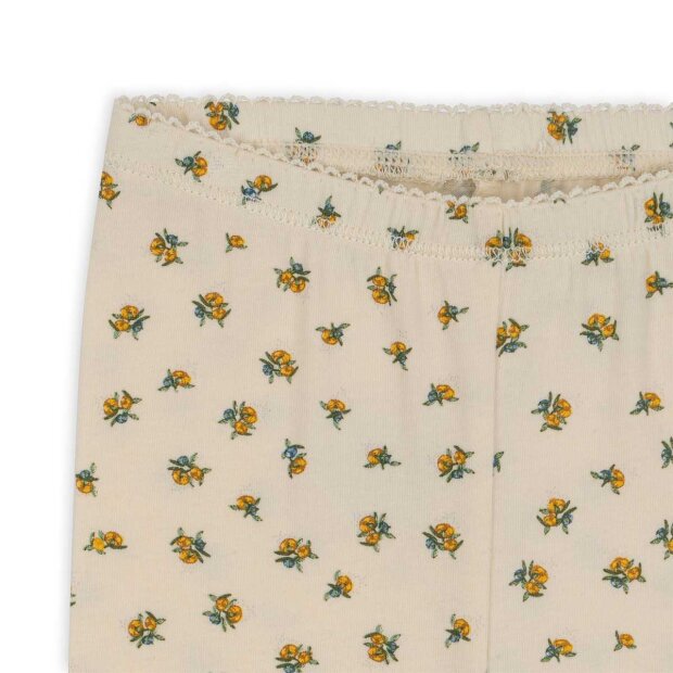 Basic Byxor/Leggings, GOTS, Peonia Limone - Konges Sløjd