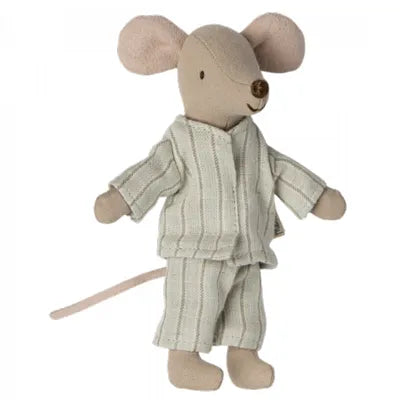 Storebror Mus, 13 cm, Tändsticksask, Randig Pyjamas - Maileg