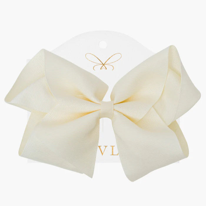 Rosett 15 cm, Cremevit, XL bow milkey way creme - Livly