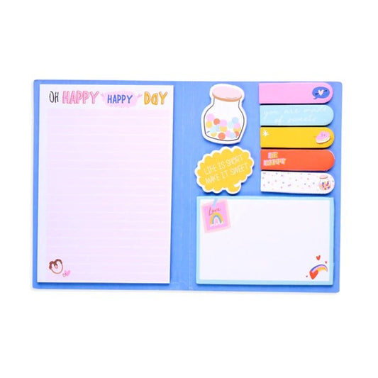 Postit-lappar, Sticky Note Set, Happy Day - Ooly