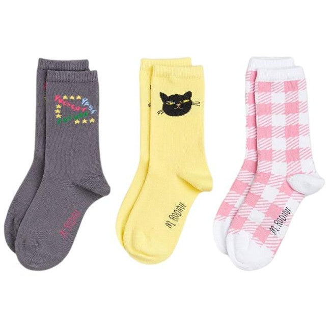 Strumpor 3-pack, Past Present Future - Mini Rodini