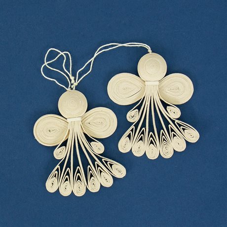 Juldekoration Quilled Änglar 2-pack - Afroart