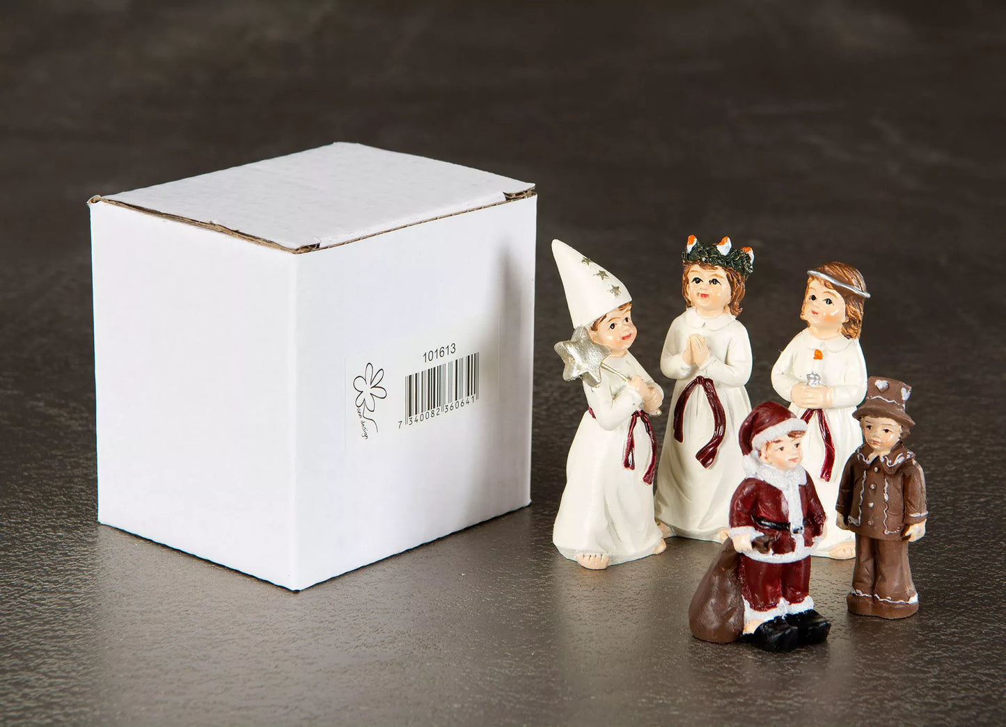 Luciatåg 5st Mix, Poly, Liten 6,5 cm - A Lot Decoration