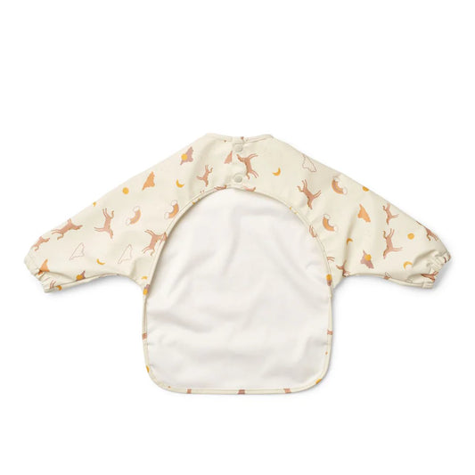 Haklapp, Merle Printed Cape Bib, Dream/Ecru - Liewood