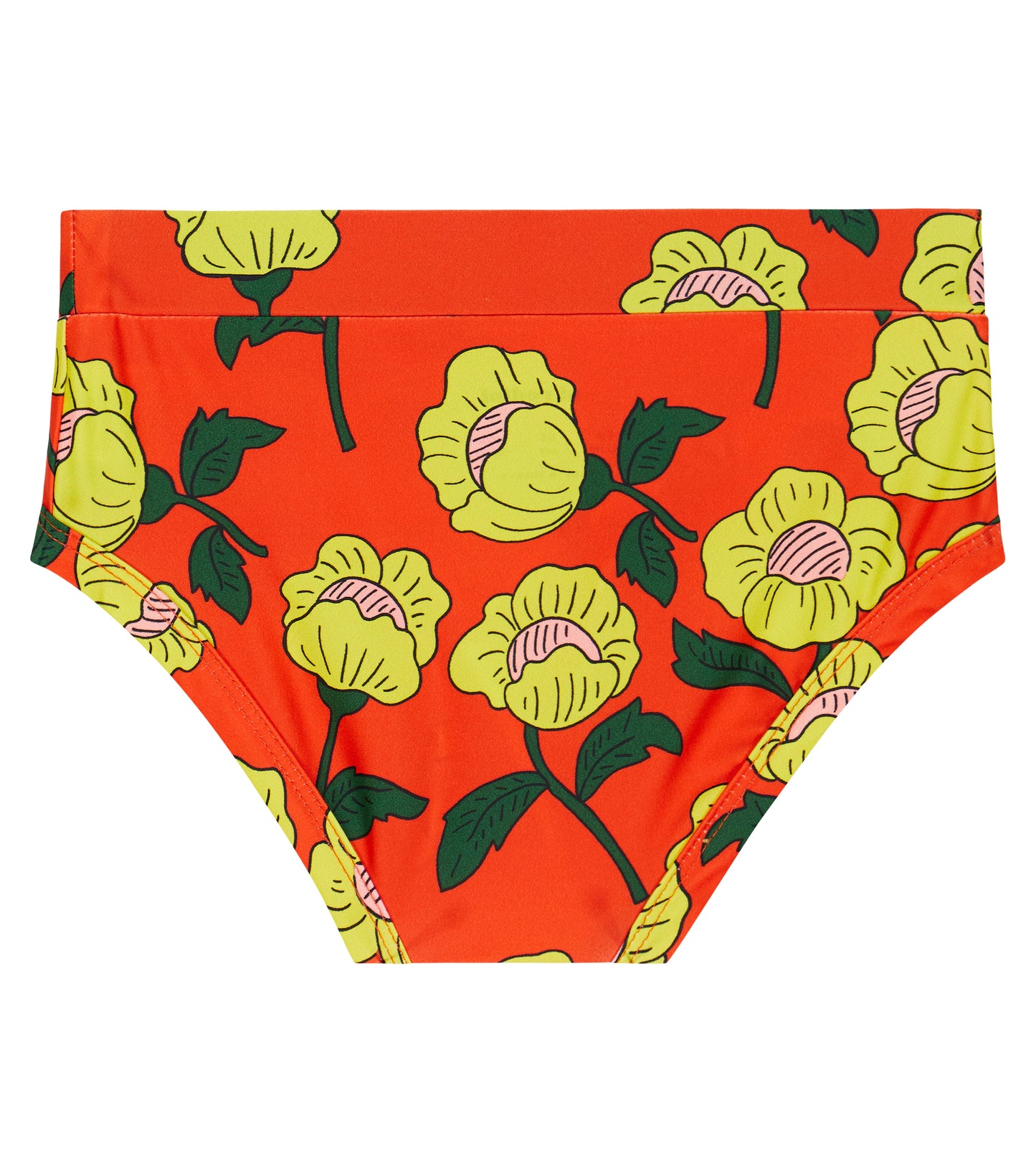 Flowers AOP High Waisted Swim Pants