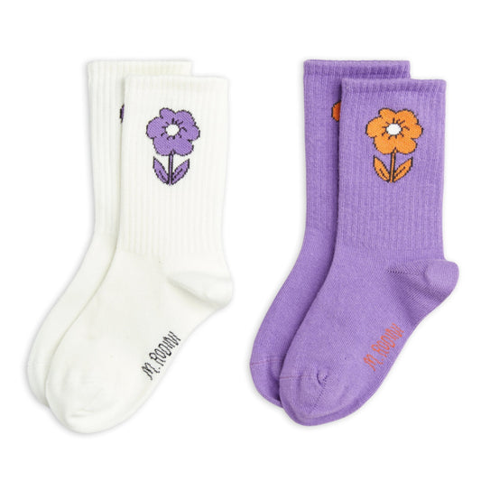 Spaceflower socks 2-pack multi