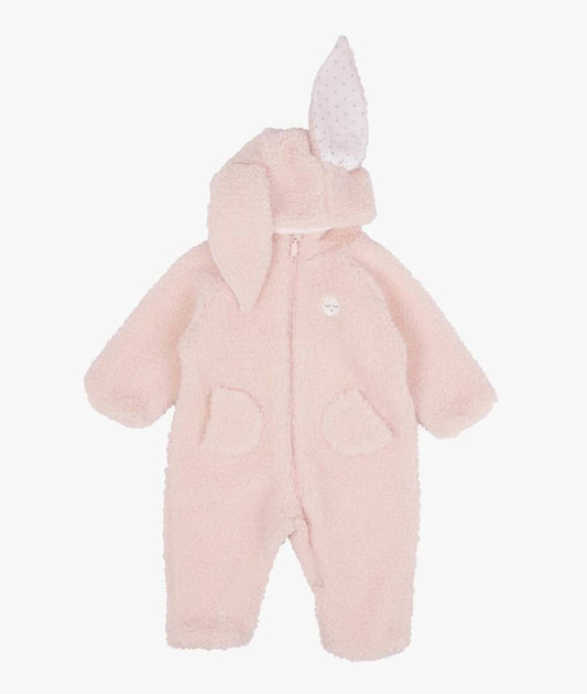 Fleece Bunny Overall, Light Mauve