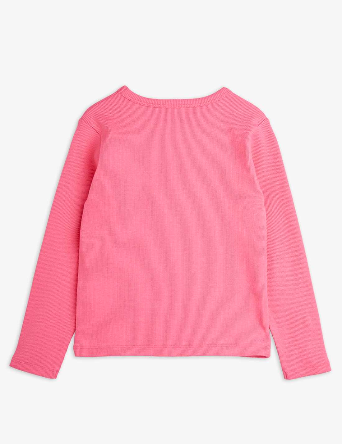 Solid rib ls tee pink