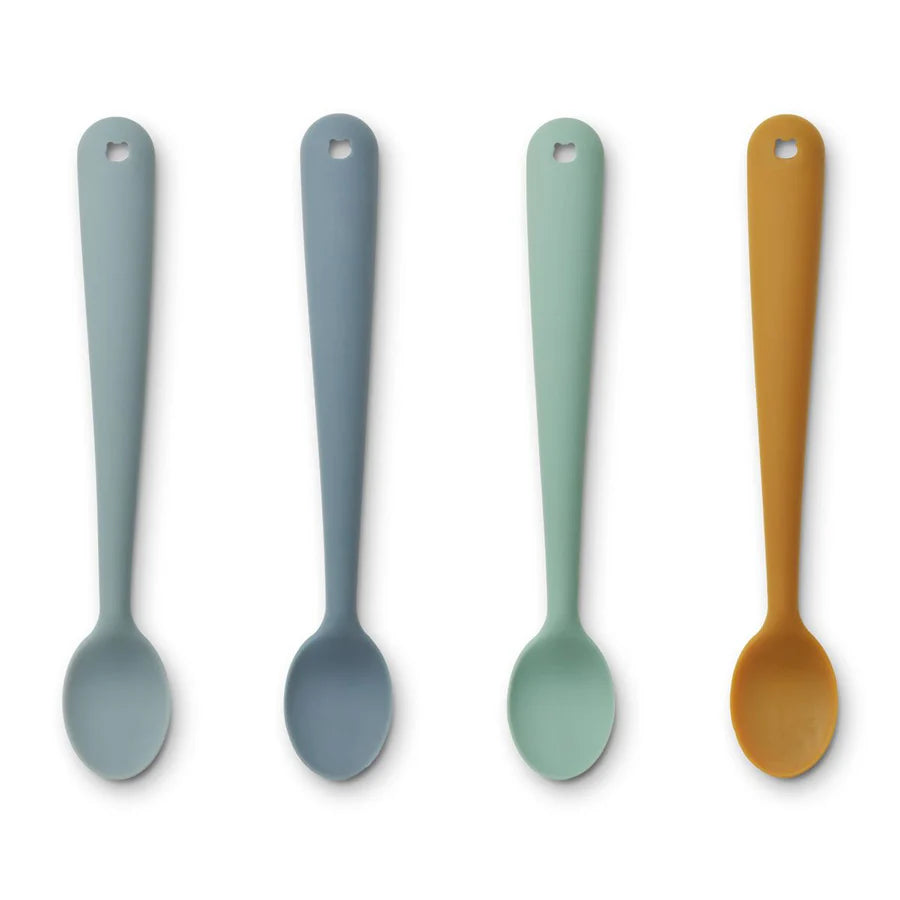 Siv Feeding Spoon 4-Pack Blue Multi Mix