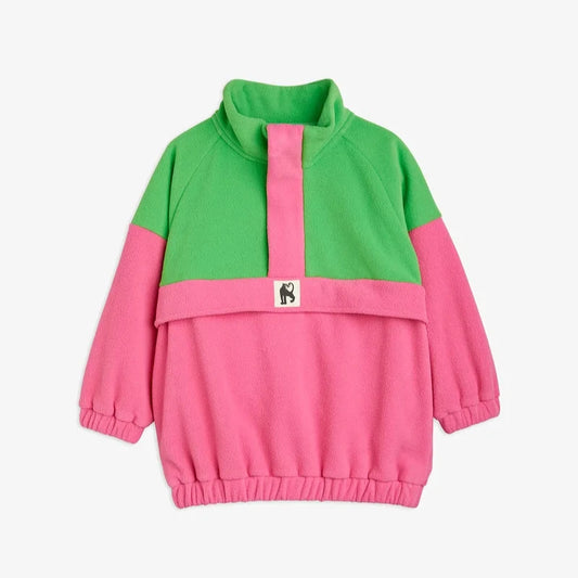 Fleece Zip Pullover, Pink