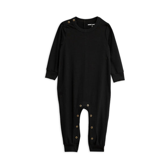 Basic Jumpsuit Baby, Black - Mini Rodini