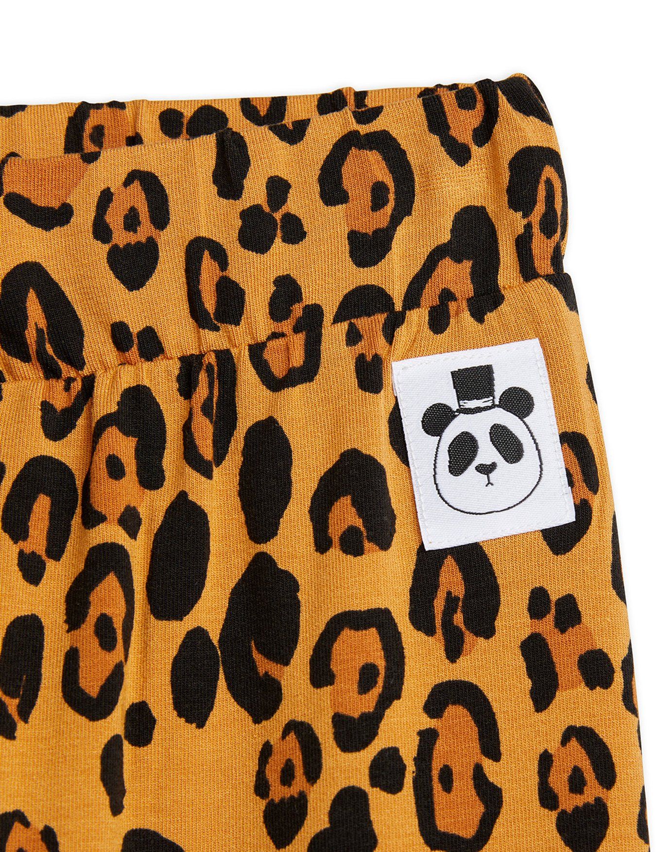 Basic Leopard Byxor, Beige - Mini Rodini