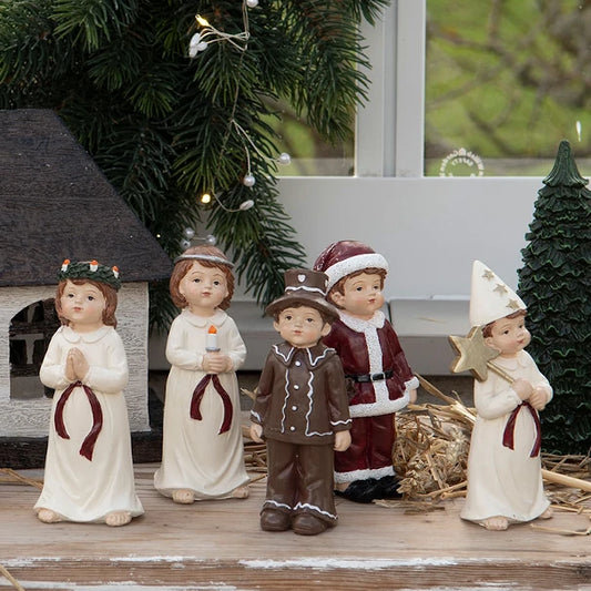 Luciatåg 5-set, Stor 12 cm - A lot decoration