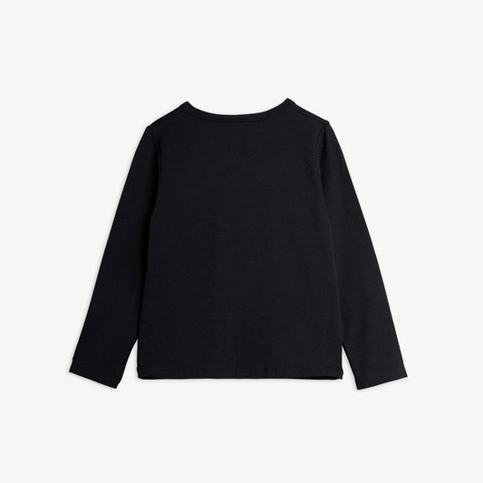 Basic Långärmad T-shirt, Svart - Mini Rodini