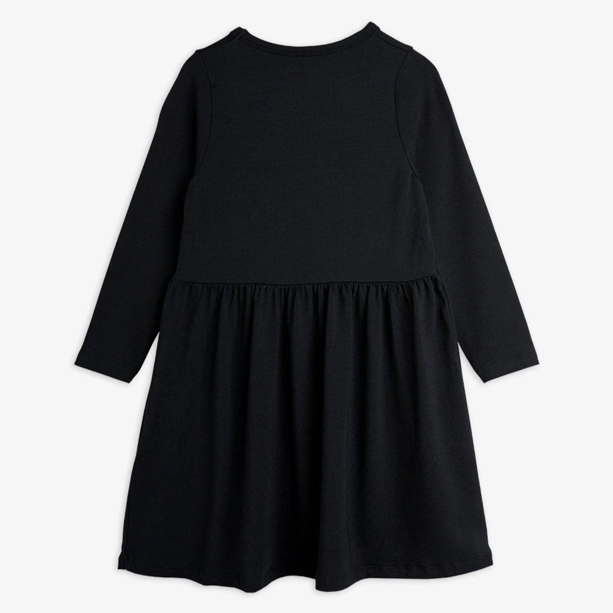 Basic Långärmad Klänning, Svart - Mini Rodini