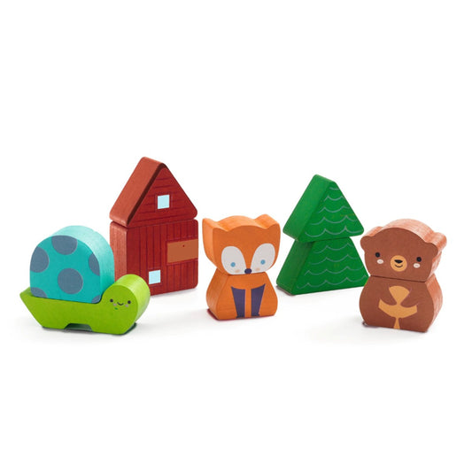 2-i-1 pussel, Puzz & Match Rainbow  - Djeco