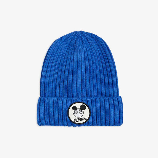 Knitted Soft Wool Beanie, Blue