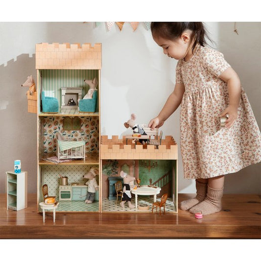 Miniatyr, Sidobord Vitt, Micro - Maileg