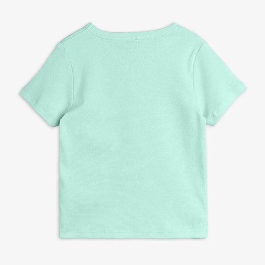 Squirrel sp ss tee Grön, Strl 128/134 - Mini Rodini