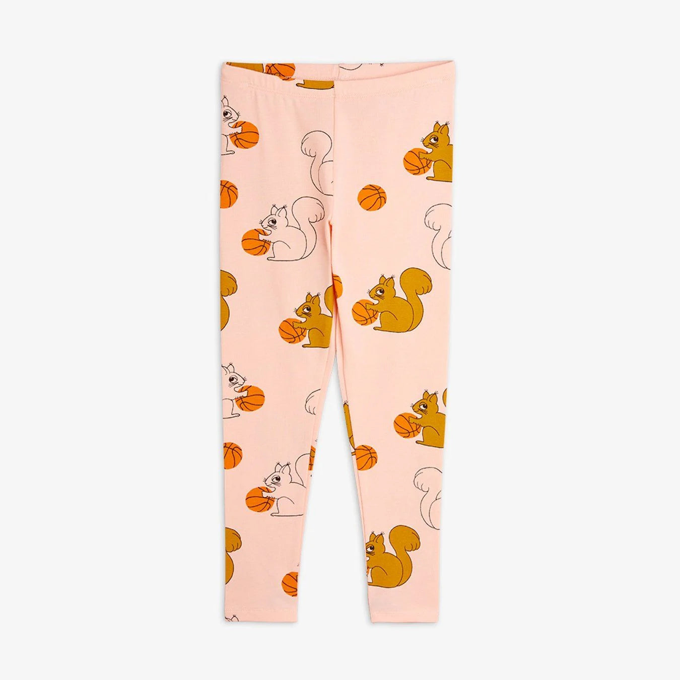 Squirrels AOP Leggings, Pink