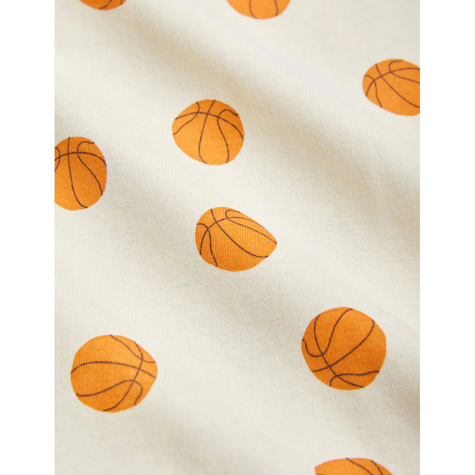 Basketball AOP baby Summersuit, Offwhite - Mini Rodini