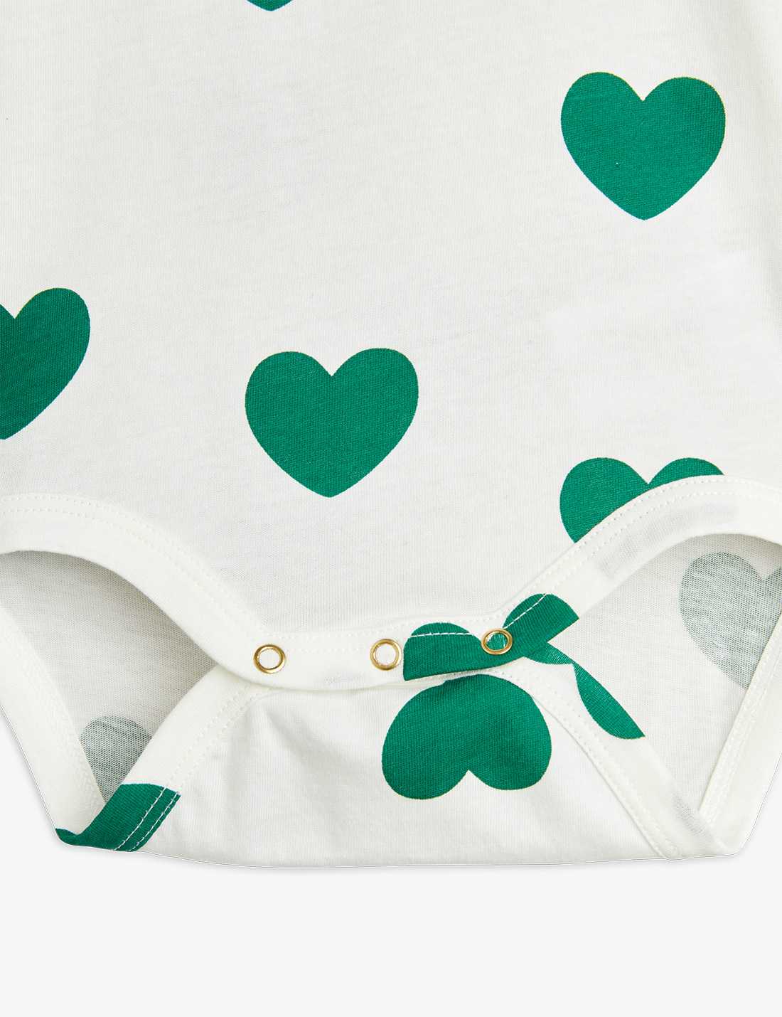 Hearts AOP LS Body, Green