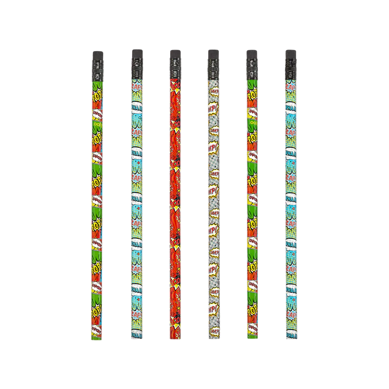 Blyertspennor, 12-pack, Comic Attack - Ooly