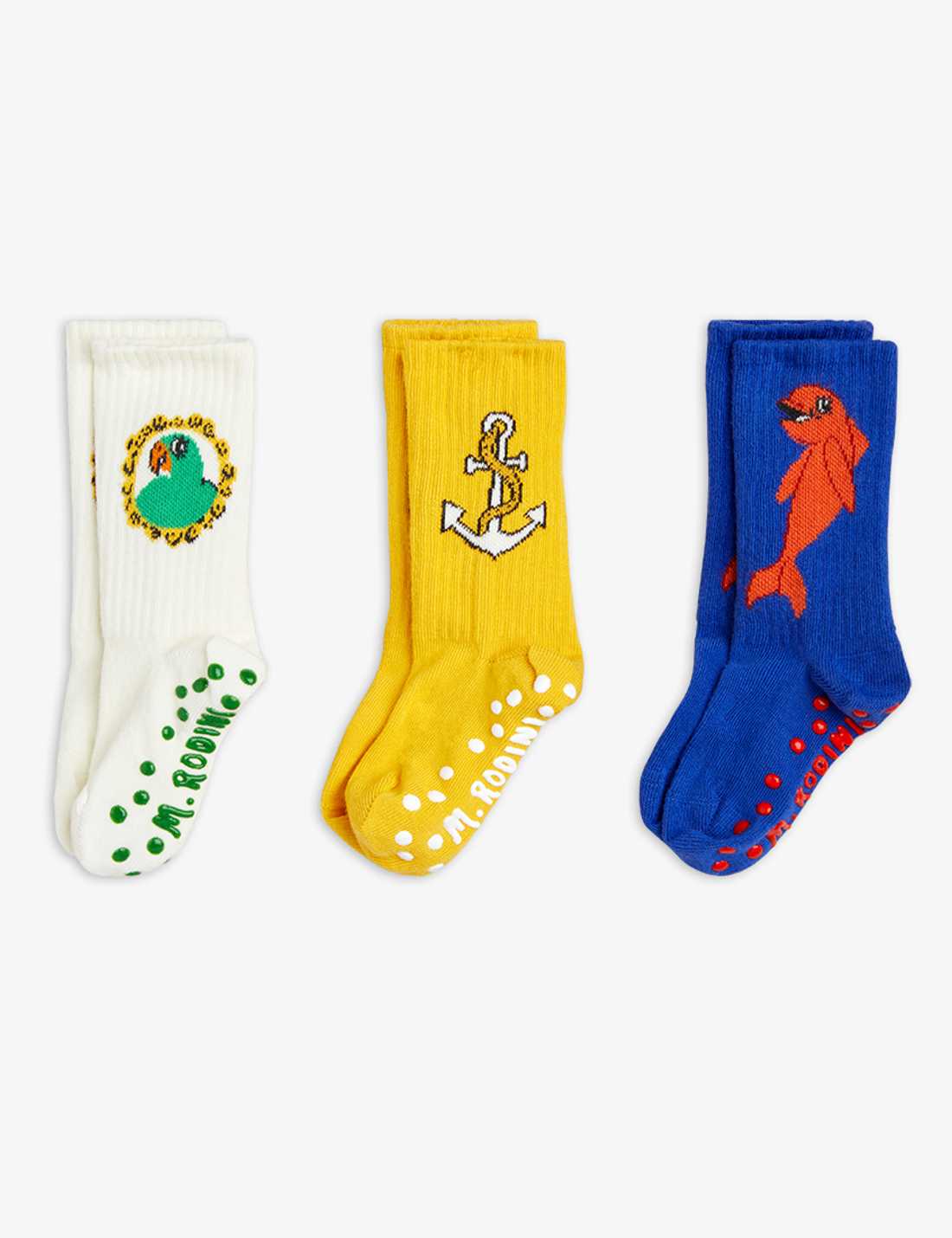 Dolphin 3-pack anti-slip socks Multi