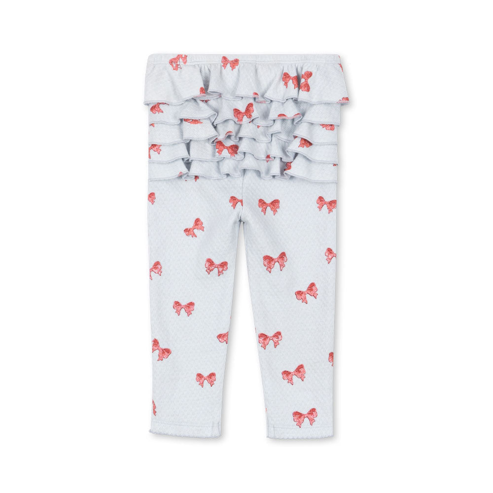 Sui Frill Pants GOTS, Rosia Blue Bow - Konges Sløjd