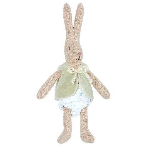 Kanin/Hare, Micro 13 cm, Grön väst - Maileg