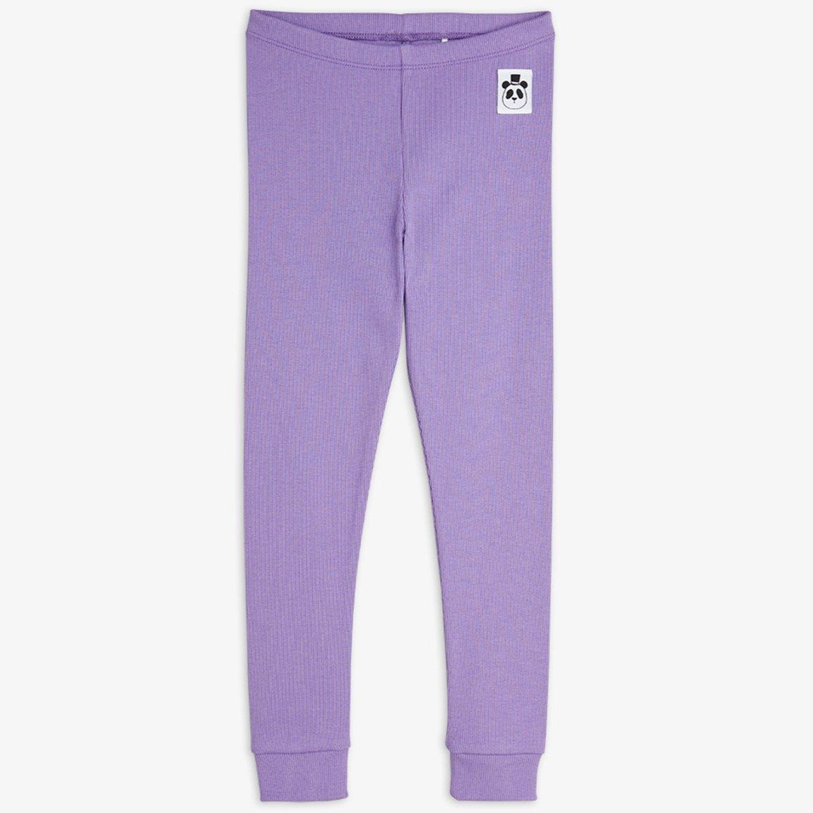 Ribbade Leggings Strl 104/110 3-5 år, Lila - Mini Rodini