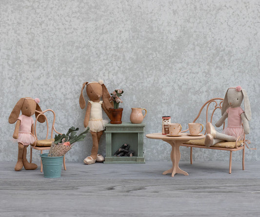 Vintage Bänk, Dark Powder, Miniatyr 19x18 cm - Maileg