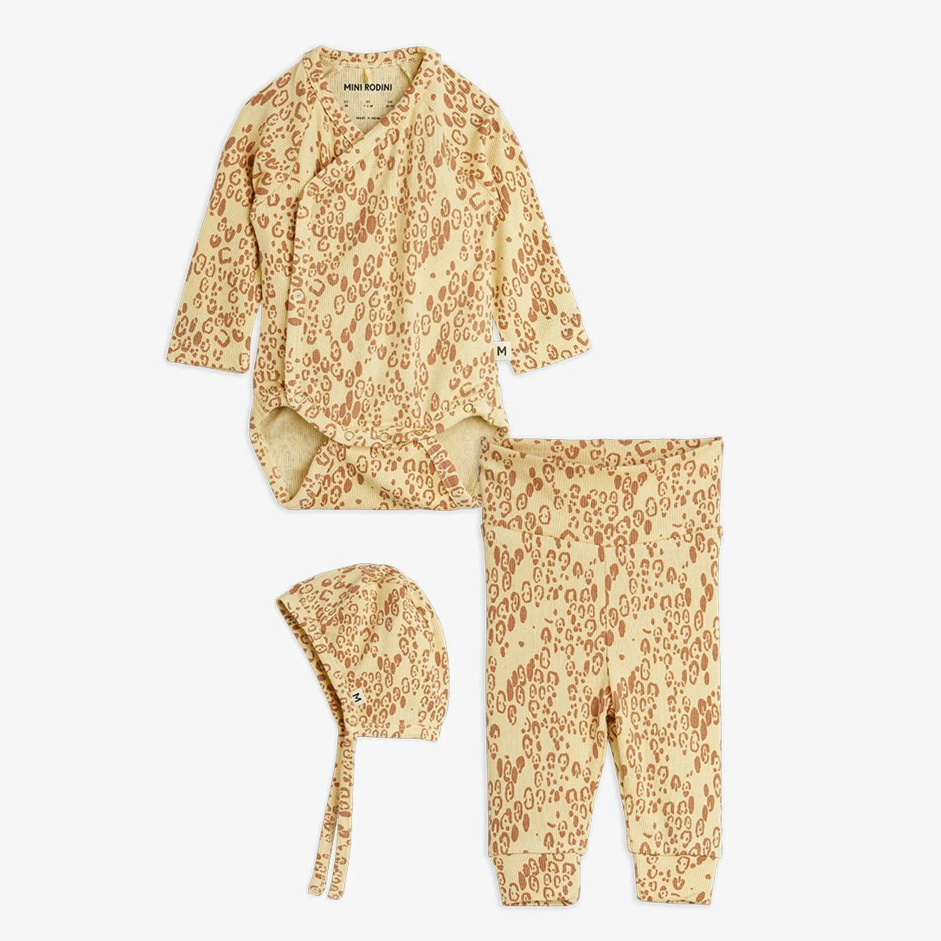 Babyset, Mini leopard baby kit, Limited Stock, Beige - Mini Rodini
