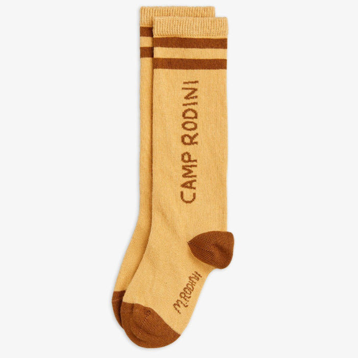 Camp Rodini Knee-High Socks, Beige - Mini Rodini