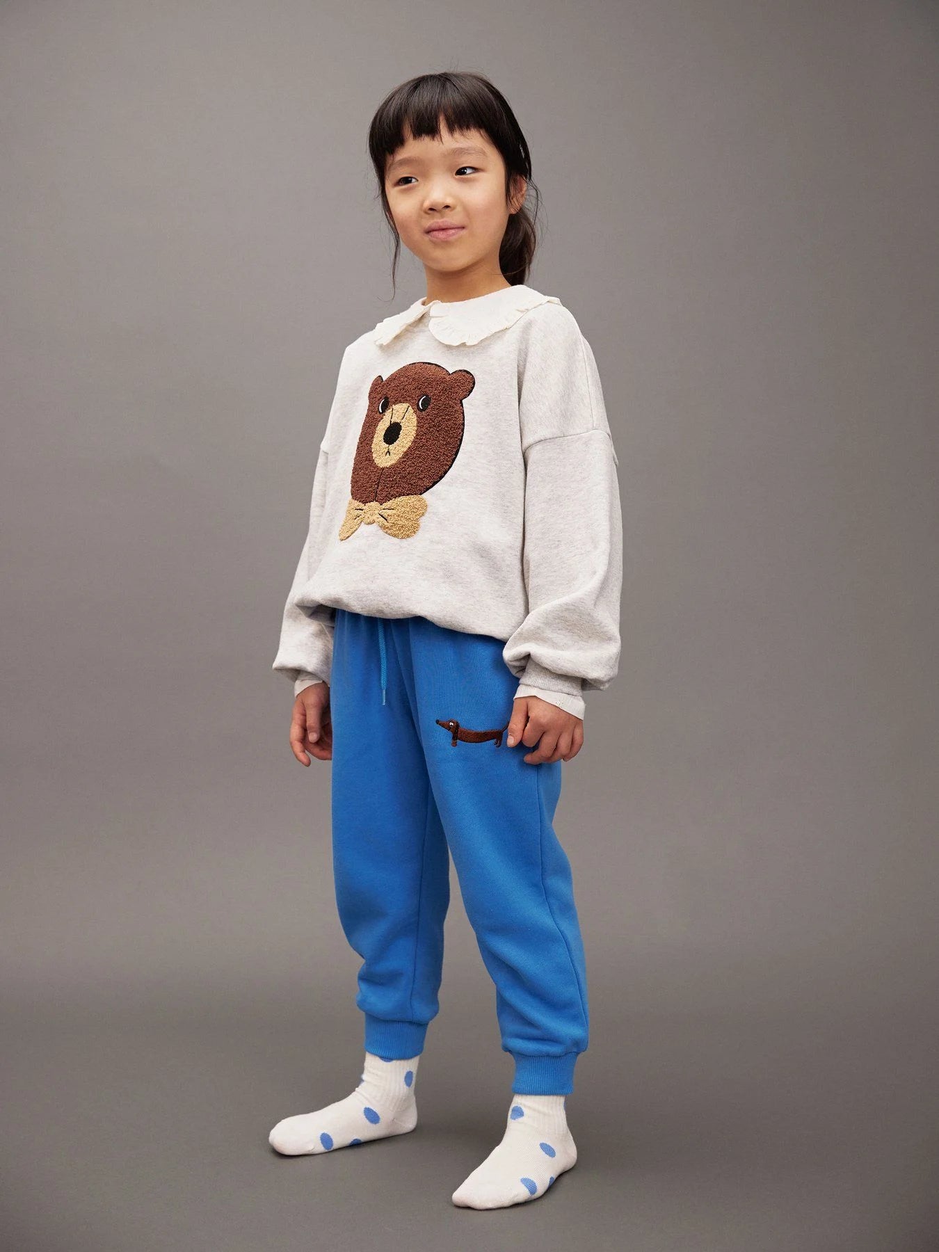 Bear Chenille Sweatshirt, Chapter 2, Offwhite - Mini Rodini