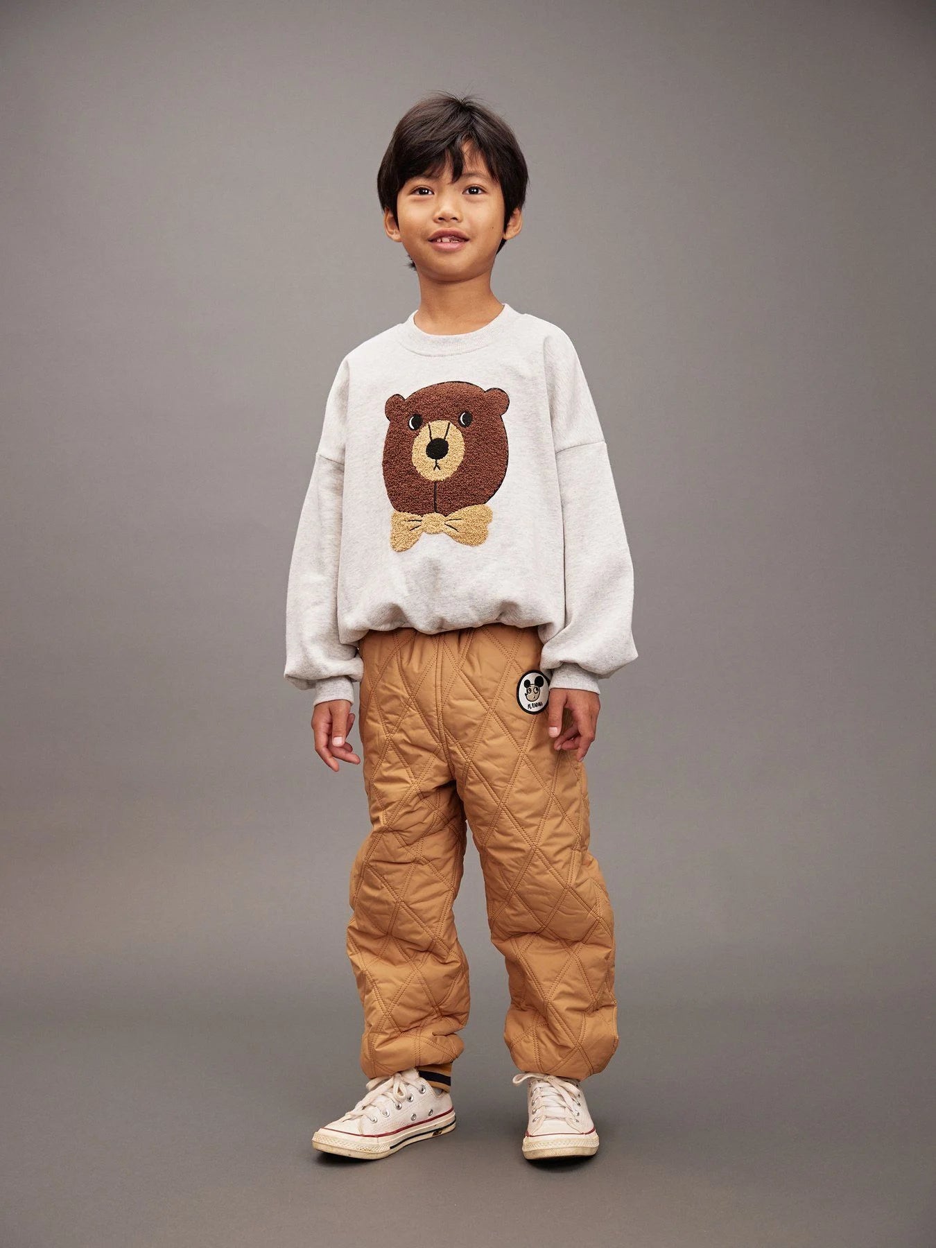 Bear Chenille Sweatshirt, Chapter 2, Offwhite - Mini Rodini