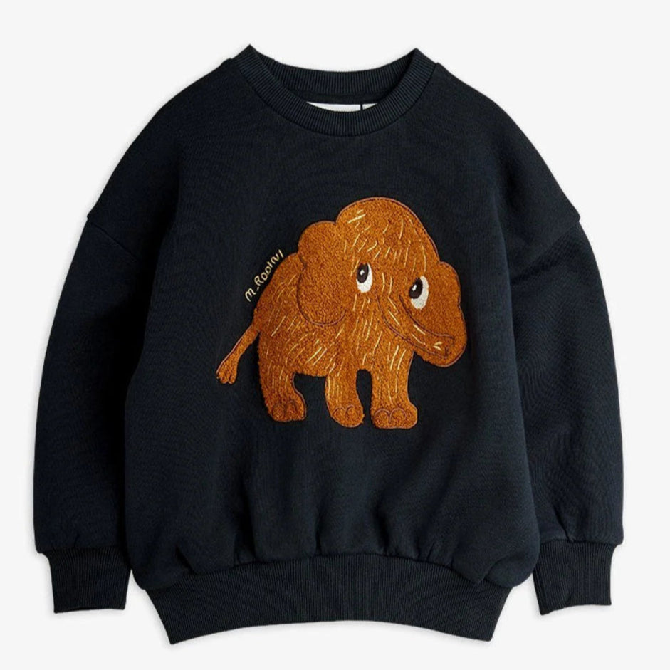 Mammoth Chenille Sweatshirt, Chapter 1, Limited Stock, Svart - Mini Rodini