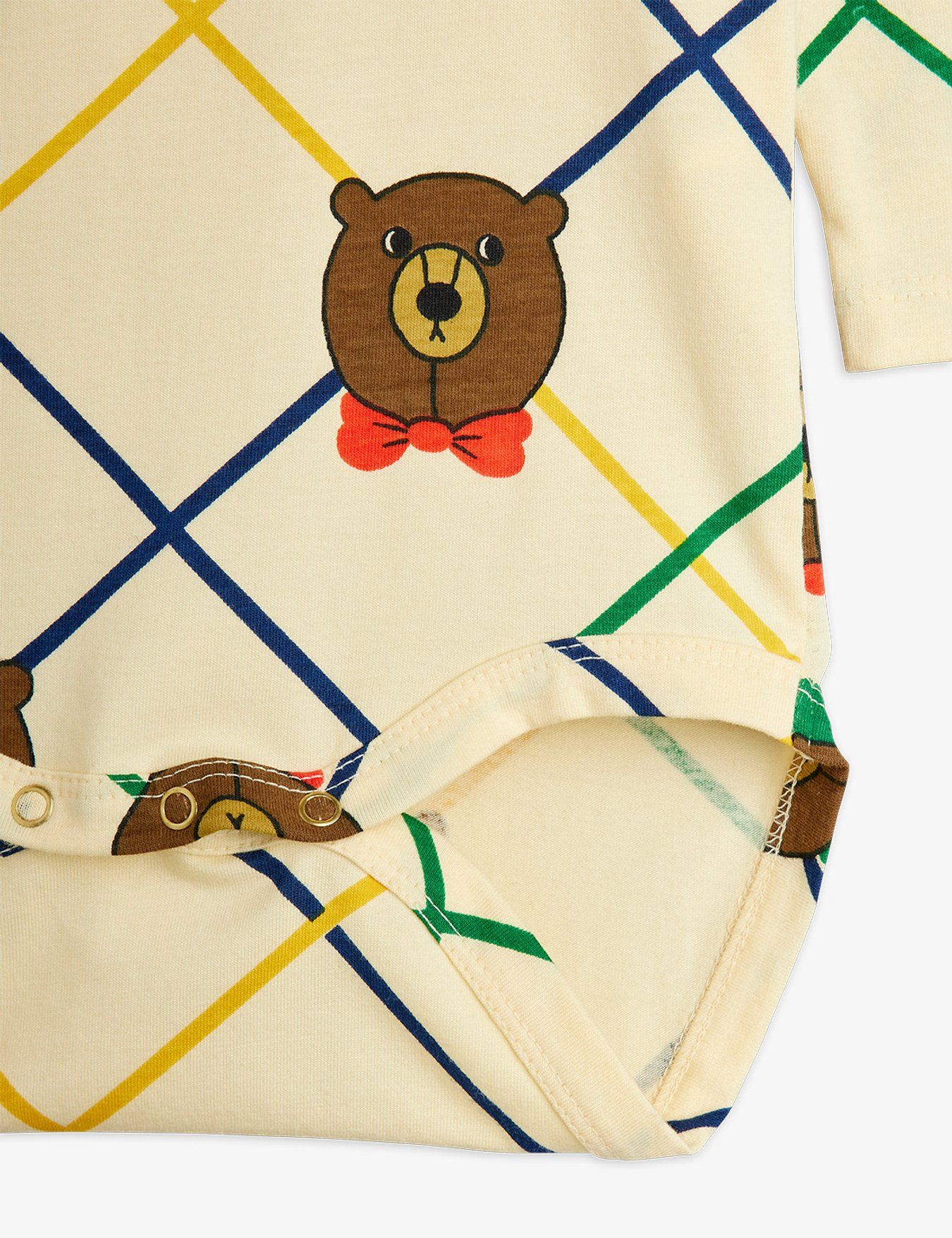 Bear Check AOP LS Body, Chapter 2, Limited Stock, Offwhite