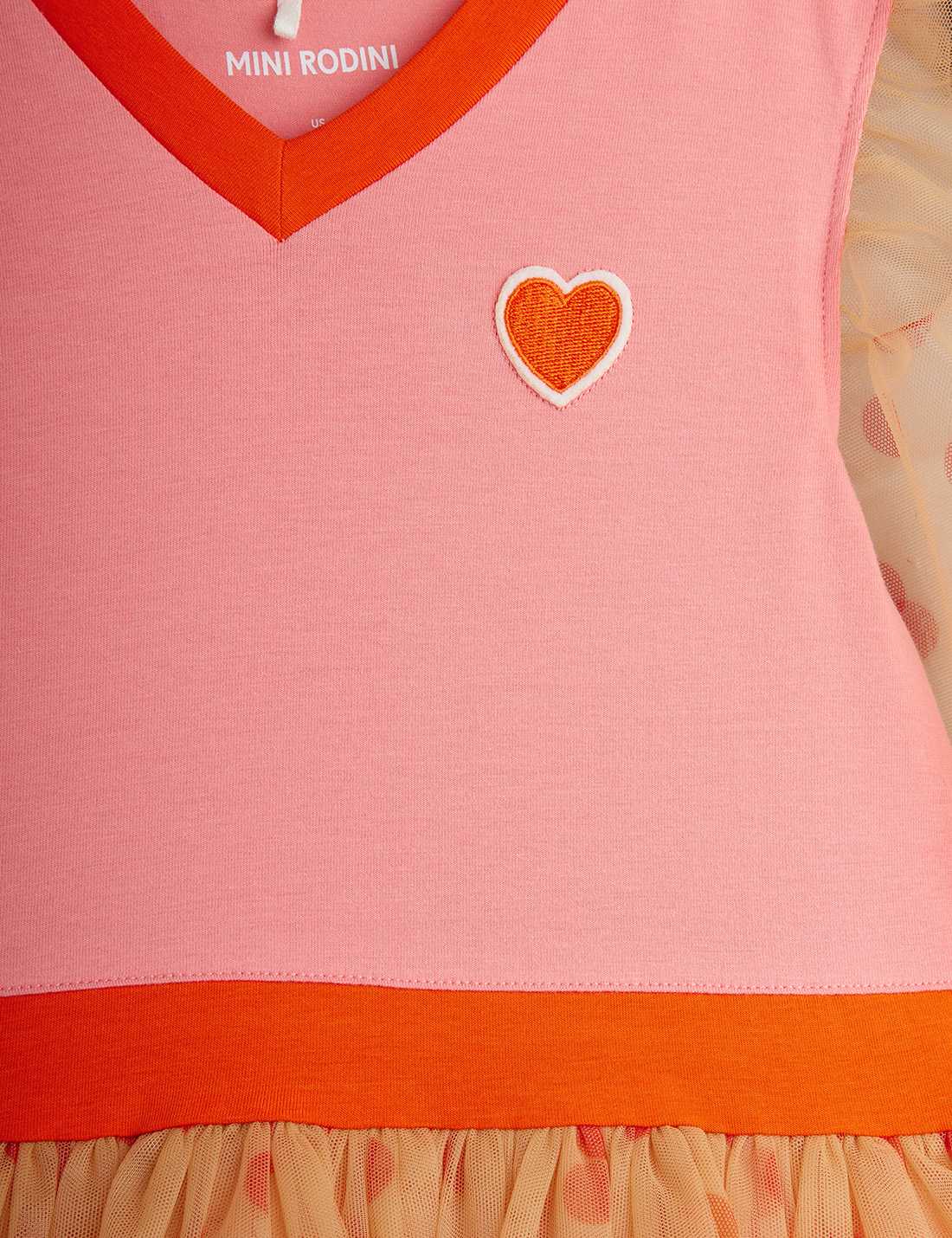 Prickig tyll klänning, Dotted Tulle Dress, Chapter 2, Rosa - Mini Rodini