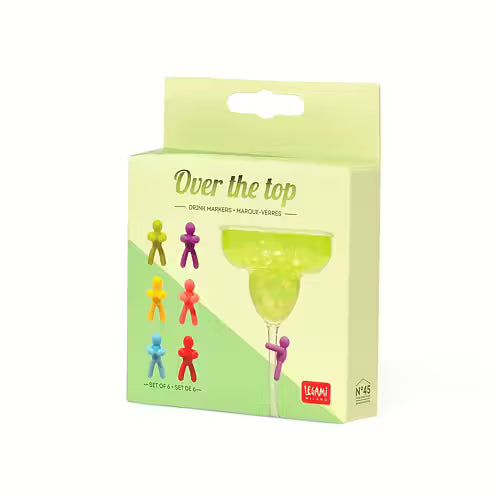 Drinkmarkörer 6-pack, Over the top - Legami
