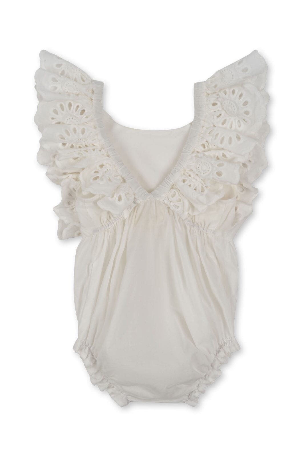 Posey Romper/Sparkdräkt, Optic White - Konges Sløjd