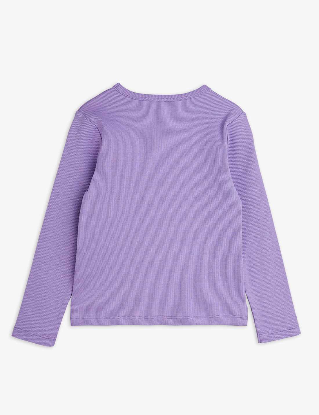 Solid Rib LS Tee, Purple