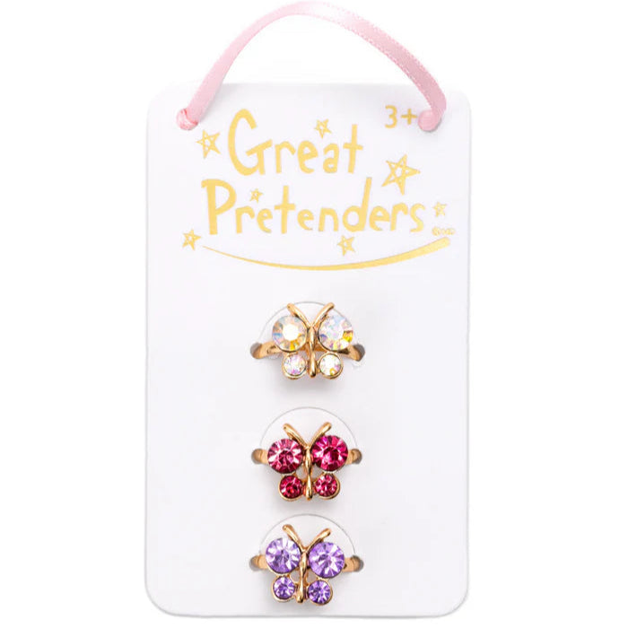 Ringar 3-pack, Boutique Butterfly Gem - Great Pretenders
