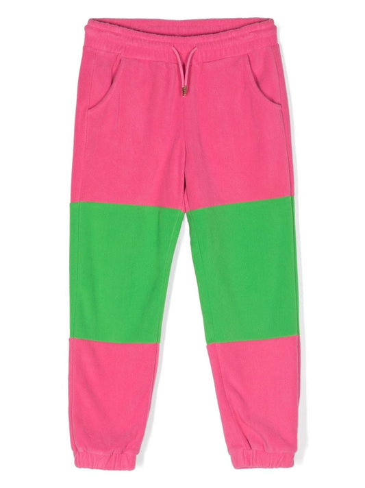 Fleece Panel Trousers, Pink