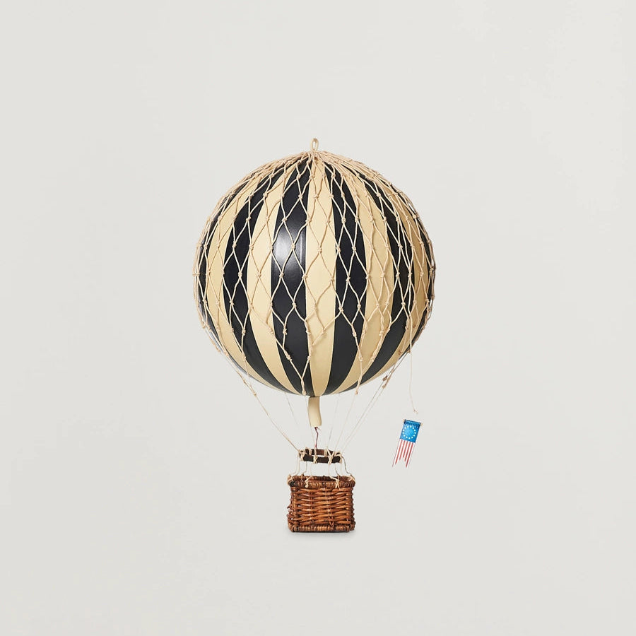 Luftballong, LITEN, Floating the skies, Svart, Diameter 8,5 cm