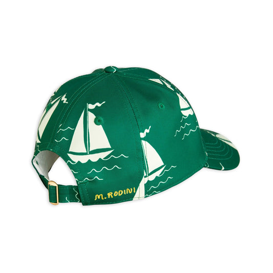 Keps, Sailing Boats, Grön - Mini Rodini