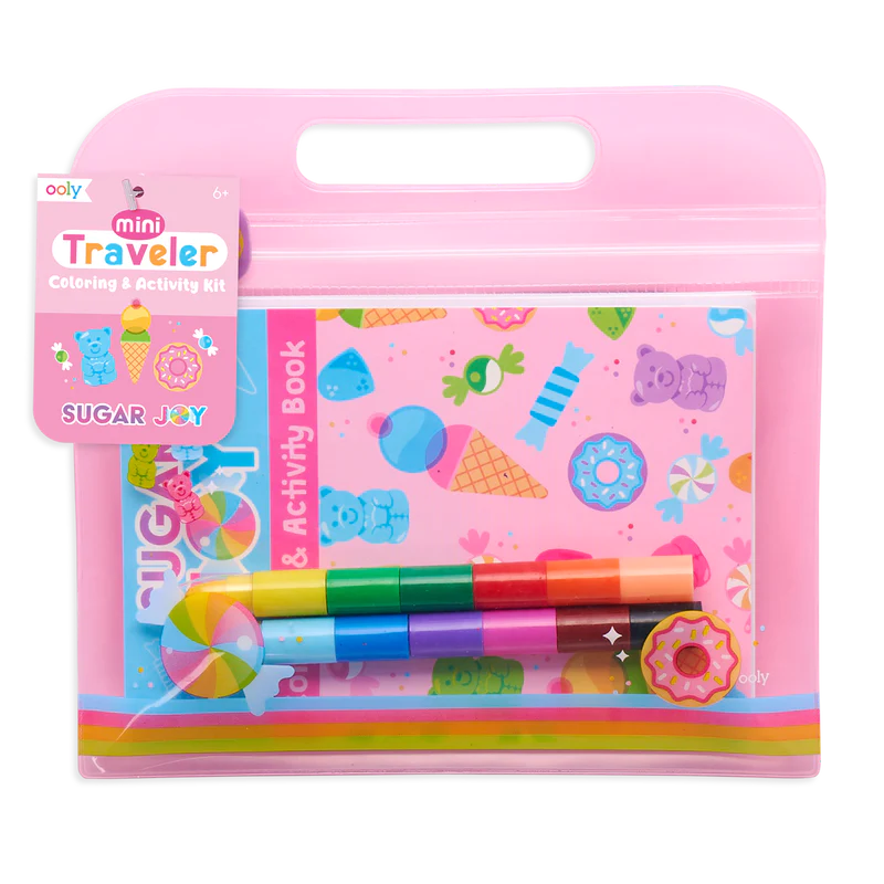 Mini Traveler Coloring & Activity Kit, Sugar Joy