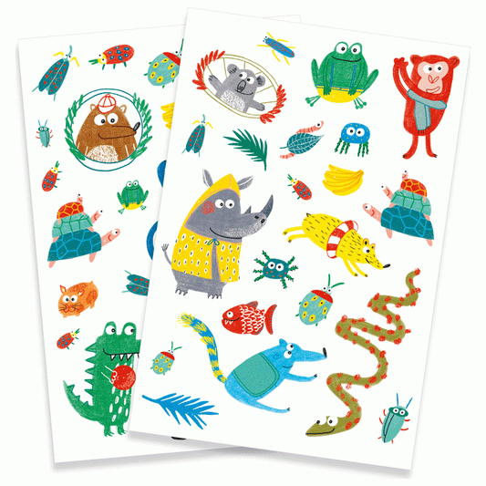 Barntatueringar, Temporära Tatueringar, Nosar - Djeco